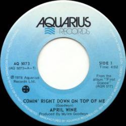 April Wine : Comin' Right Down on Top of Me - Get Ready for Love